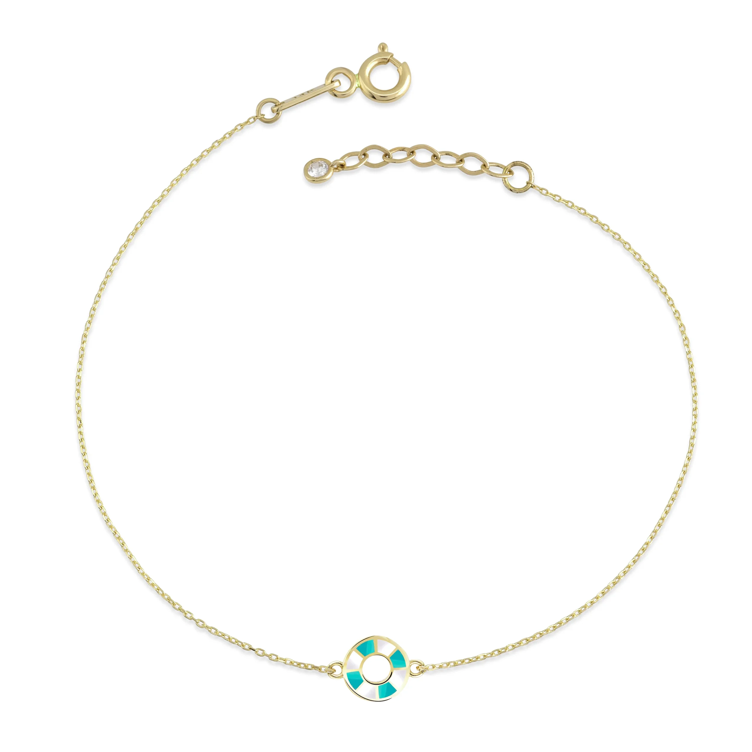 Rhythm Mineli Polo Altın Bileklik - Görsel 5