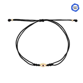 Motto Mineli Altın Göz İpli Bileklik