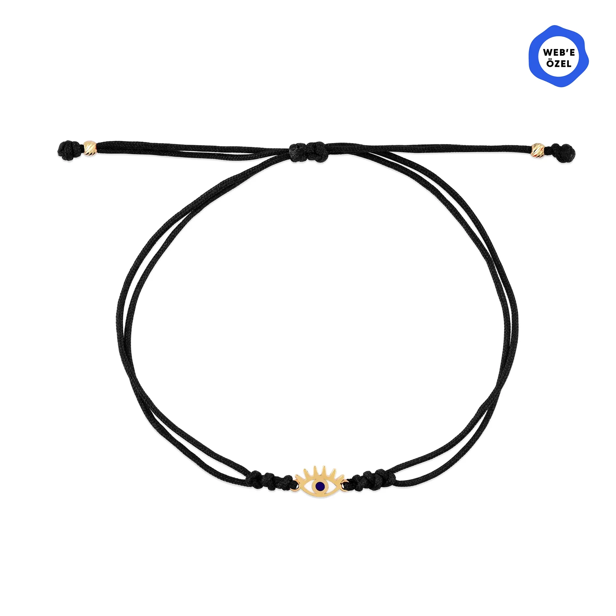 Motto Mineli Altın Göz İpli Bileklik