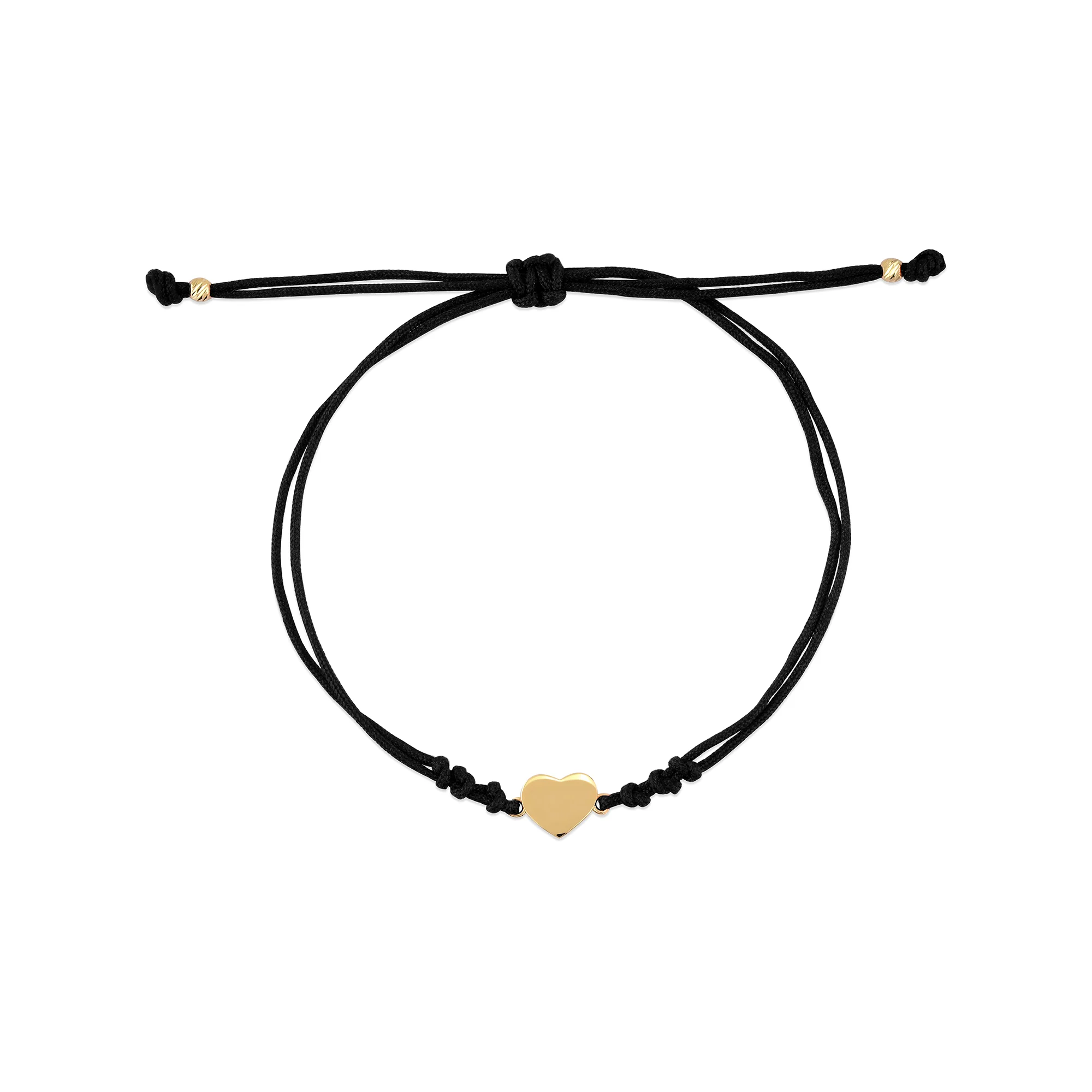 Motto Altın Kalp İpli Bileklik - Görsel 3