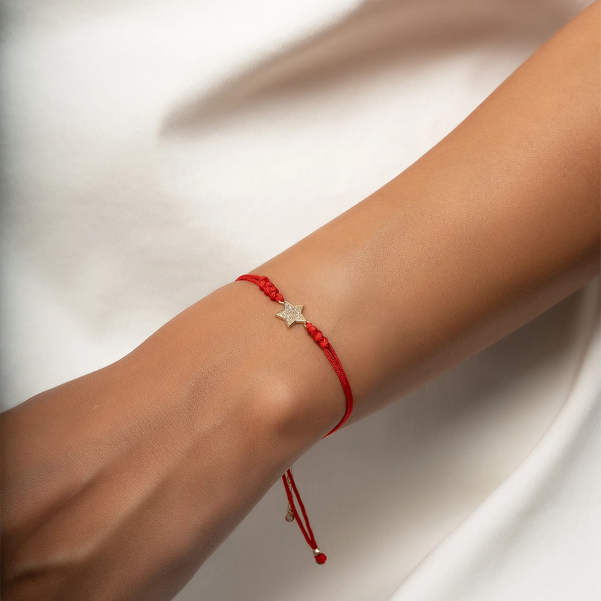 Motto Altın Taşlı Yıldız İpli Bileklik - Görsel 6