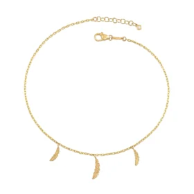 Üçlü Tüy Altın Halhal