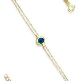 14 Ayar Altın Göz Bileklik