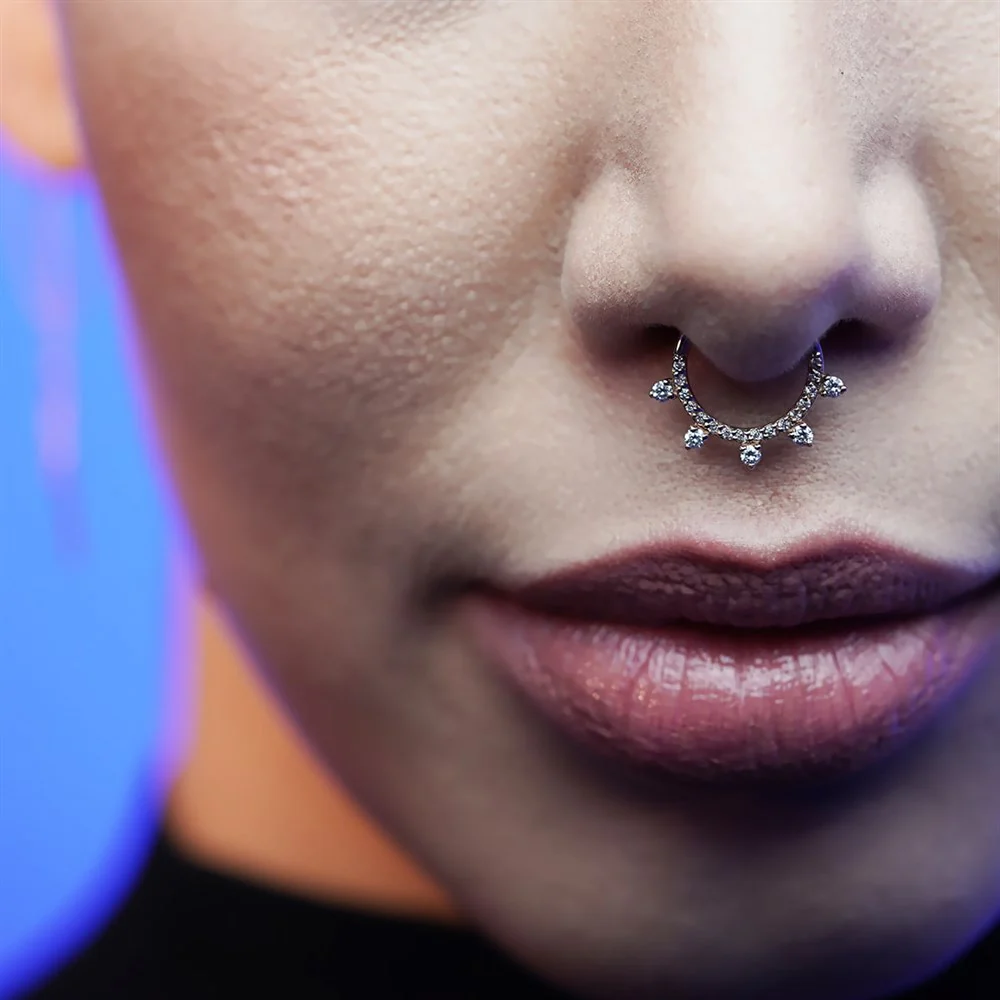 Halka Sıra Pırlanta Piercing - Görsel 6