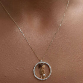 14 Ayar Altın Hamile Anne Kolye