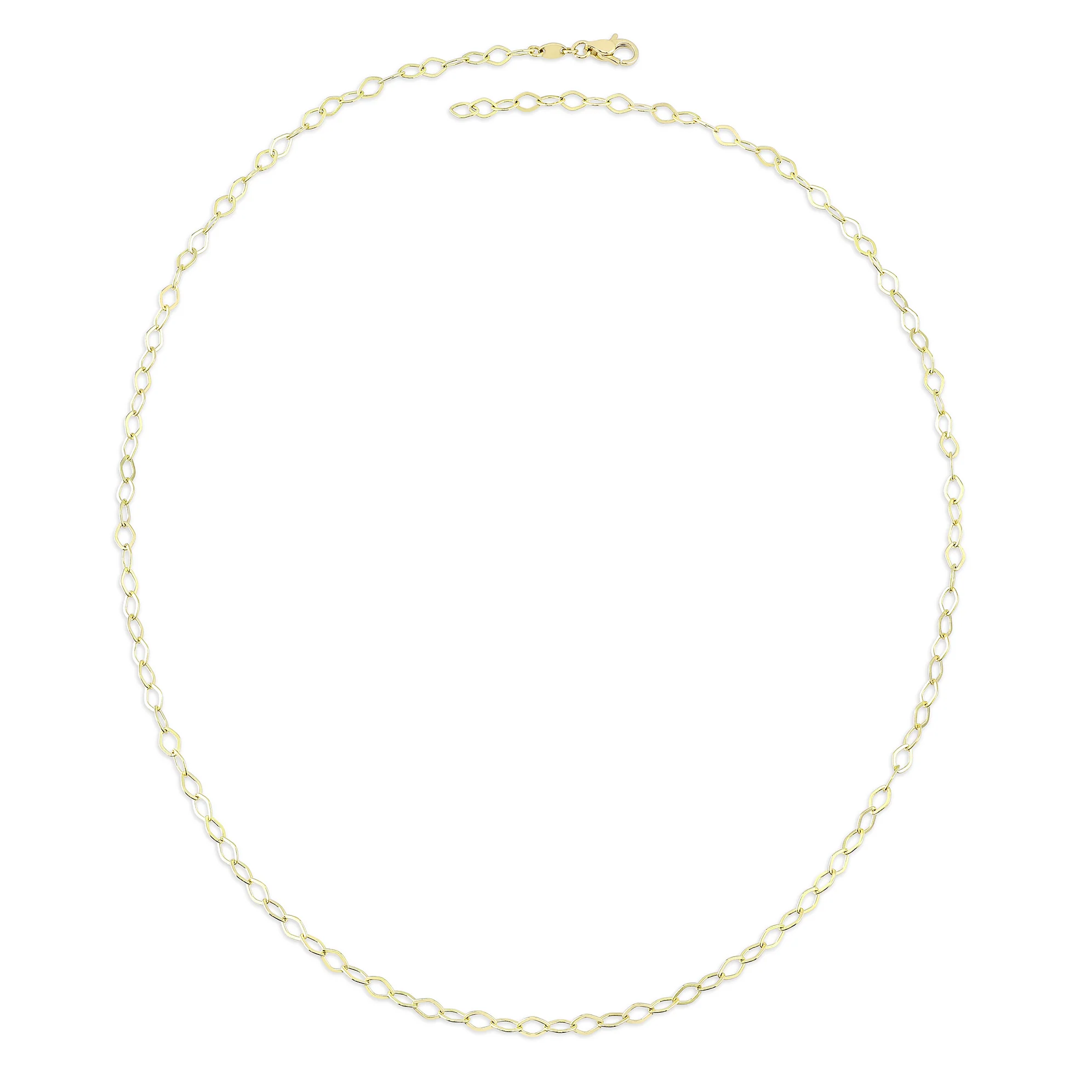 Yuvarlak Halka Altın Zincir Kolye