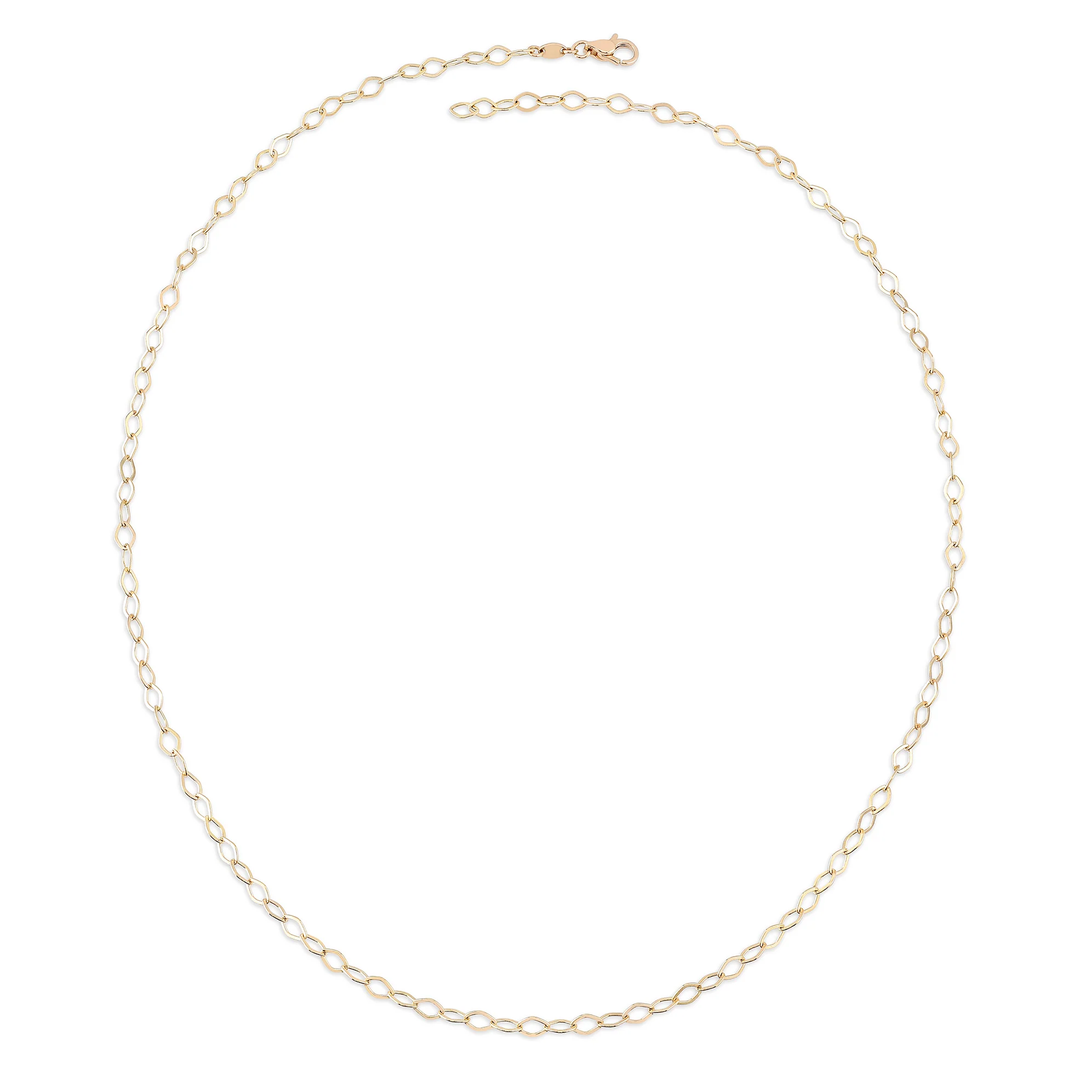 Yuvarlak Halka Altın Zincir Kolye - Görsel 5