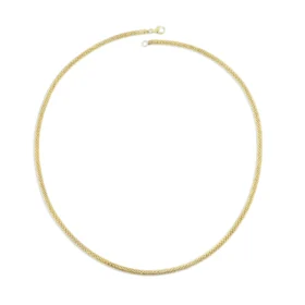 Kalın Popcorn Altın Zincir