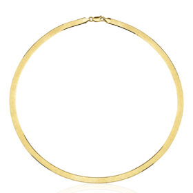 14 Ayar Altın İtalyan Ezme Kolye Zincir 5,20 mm