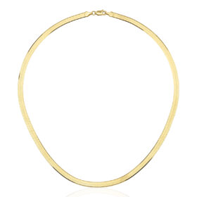 14 Ayar Altın İtalyan Ezme Kolye Zincir 4,30 mm