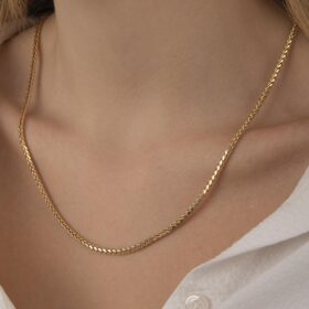 14 Ayar Altın Tondo Zincir Kolye 2.90 mm