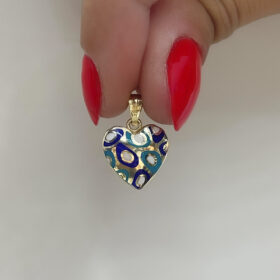 14 Ayar Altın Renkli Kalp Kolye Ucu