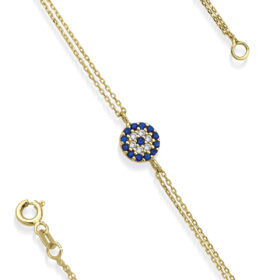 14 Ayar Altın Nazarlıklı Bileklik