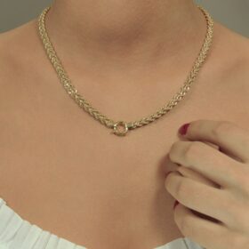 14 Ayar Altın Örgü Kolye 5.60 mm