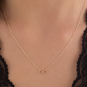14 Ayar Altın Sonsuzluk Kolye