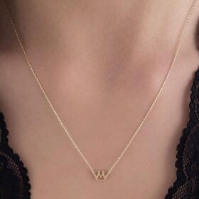 14 Ayar Altın Taşsız Kral Kolye