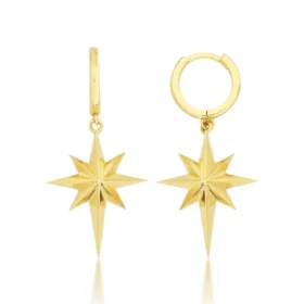 Altın Kuzey Yıldızı Küpe