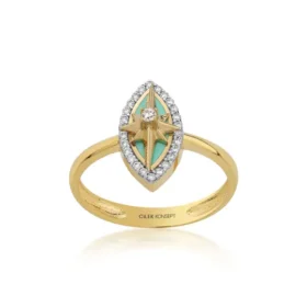 Altın Kuzey Yıldızı Yüzük