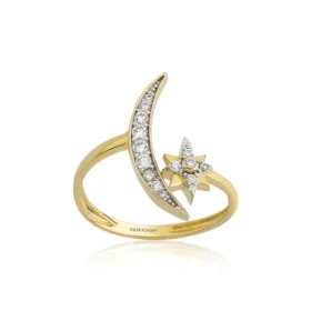 Altın Ay Yıldız Yüzük