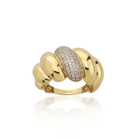 Altın Taşlı Burgu Yüzük