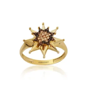 Altın Kuzey Yıldızı Yüzük