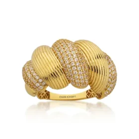 Altın Taşlı Burgu Yüzük