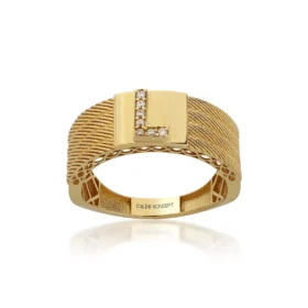 Altın L Harf Yüzük