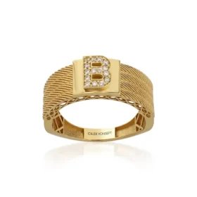 Altın B Harf Yüzük