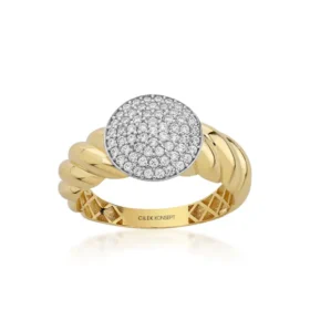 Altın Taşlı Burgu Yüzük