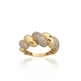 Altın Taşlı Burgu Yüzük