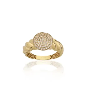 Altın Taşlı Burgu Yüzük