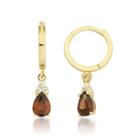 Renkli Taşlı Altın Küpe