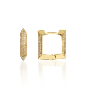 Altın Taşlı Küpe