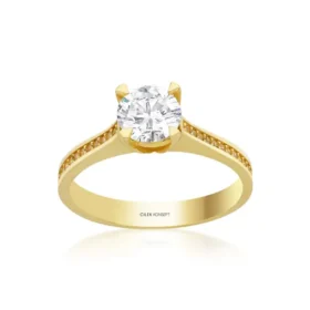 Altın Tektaş Yüzük