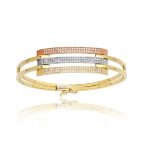 Altın Üç Renkli Bilezik