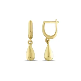 Altın Sallantılı Damla Küpe