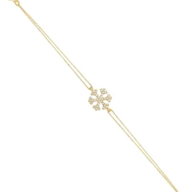 Altın Kar Tanesi Bileklik