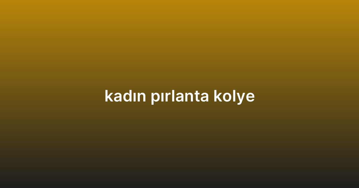 kadın pırlanta kolye