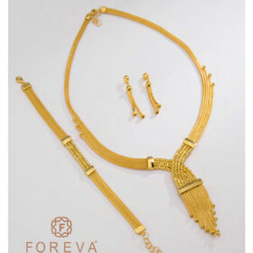 14 Ayar Altın Kalze Set 29.41gr – Kolye Bileklik Küpe | FRV110