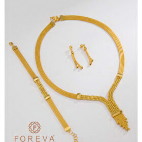 14 Ayar Altın Kalze Set 29.61gr – Kolye Bileklik Küpe | FRV115