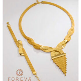 14 Ayar Altın Kalze Set 45.11gr – Kolye Bileklik Küpe | FRV170