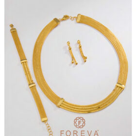 14 Ayar Altın Kalze Set 37.94gr – Kolye Bileklik Küpe | FRV172