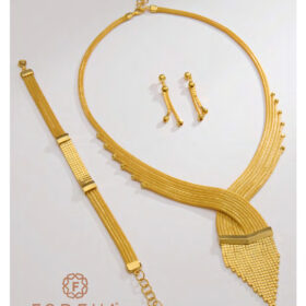 14 Ayar Altın Kalze Set 32.46gr – Kolye Bileklik Küpe | FRV183