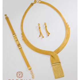 14 Ayar Altın Kalze Set 31.13gr – Kolye Bileklik Küpe | FRV187