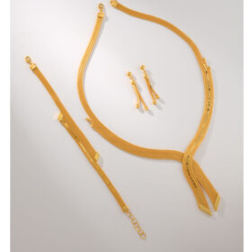 14 Ayar Altın Kalze Set 27.94gr – Kolye Bileklik Küpe | FRV211