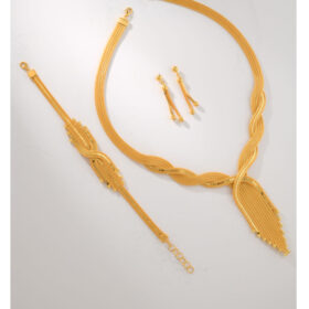 14 Ayar Altın Kalze Set 32.43gr – Kolye Bileklik Küpe | FRV214