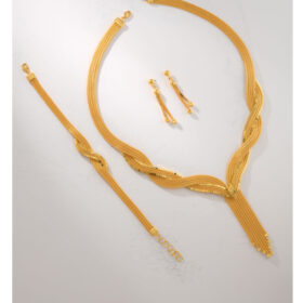 14 Ayar Altın Kalze Set 33.22gr – Kolye Bileklik Küpe | FRV217