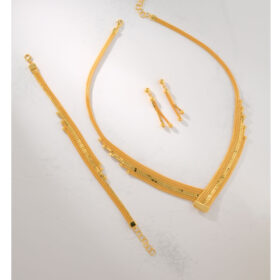 14 Ayar Altın Kalze Set 23.22gr – Kolye Bileklik Küpe | FRV221