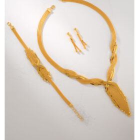 14 Ayar Altın Kalze Set 34.37gr – Kolye Bileklik Küpe | FRV224