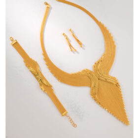 14 Ayar Altın Kalze Set 56.11gr – Kolye Bileklik Küpe | FRV227